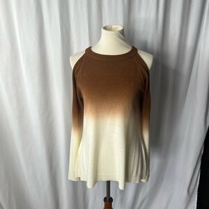 ⸻

VENUS Ombré Cold-Shoulder Knit Top – Size M. New with no tags.